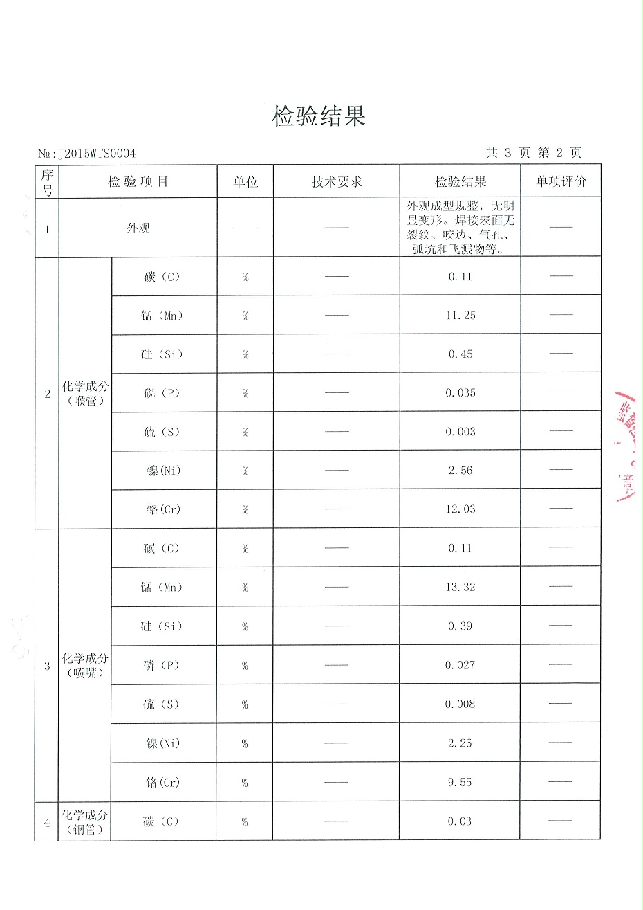 射水抽氣器檢驗報告3